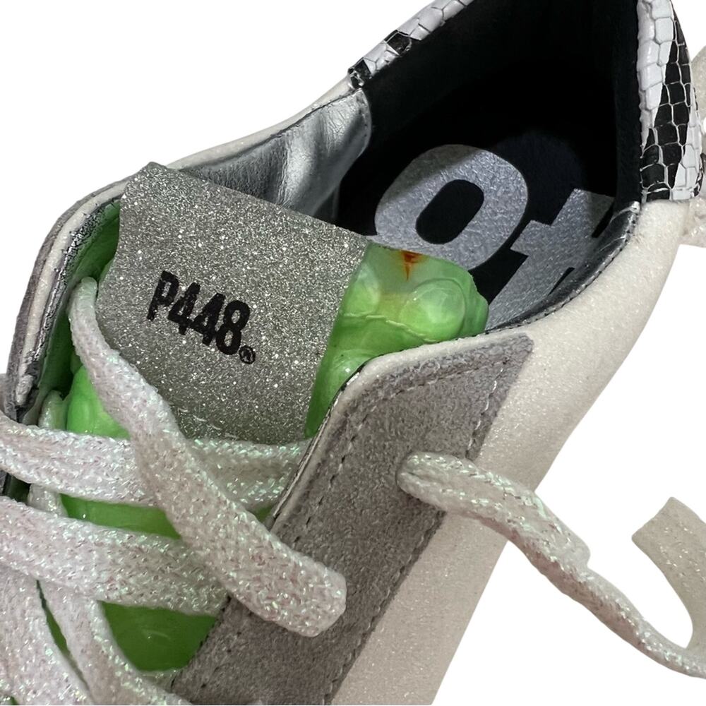 NEW P448 John Low Sneakers Glitter - Picture 9 of 14